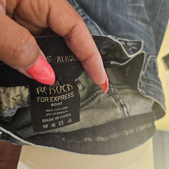 EXPRESS WOMEN'S JEANS SIZE 10L BOOTCUT - Picture 4 of 4